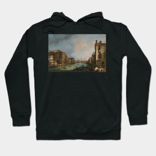 The Grand Canal in Venice with the Palazzo Corner Ca'Grande by Canaletto Hoodie